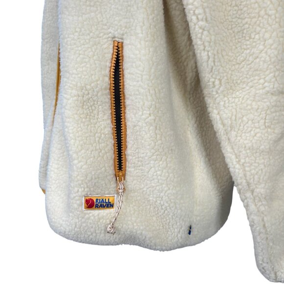 Fjall Raven Women's Vardag Pile Fleece Jacket in Cream Size Large - Picture 9 of 12